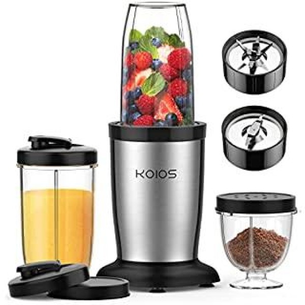 Magic Bullet Blender, Small, Silver, 11 Piece Set